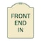 Signmission Designer Series Sign Front End In, Tan & Green Heavy-Gauge Aluminum Sign, 24" x 18", TG-1824-23938 A-DES-TG-1824-23938 - alternate 1